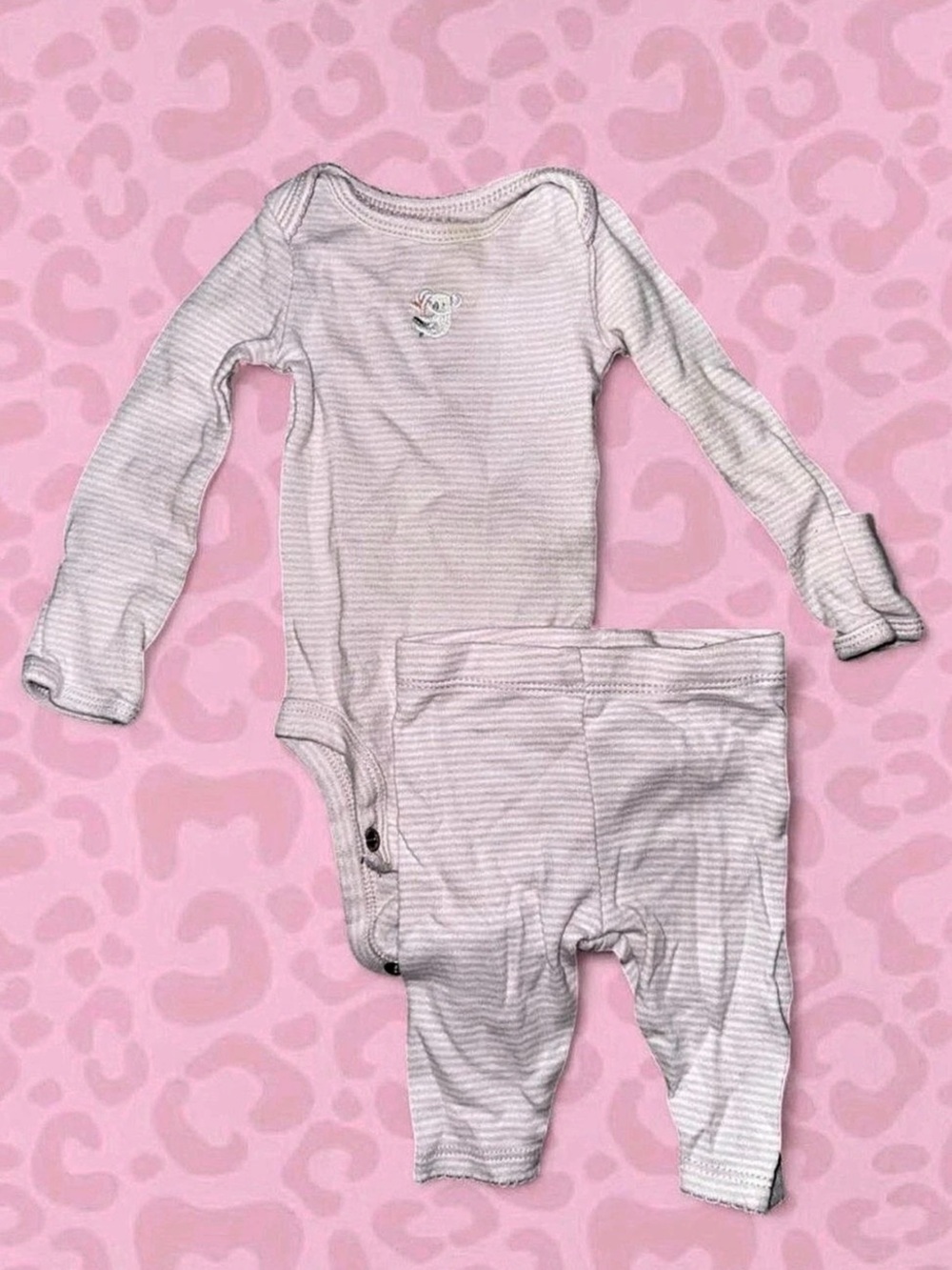 Baby Pink Long Sleeve 2 piece outfit